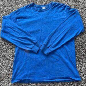 Blue long sleeve tee